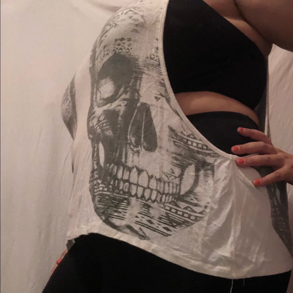Hot topic women’s skull tank top plus size